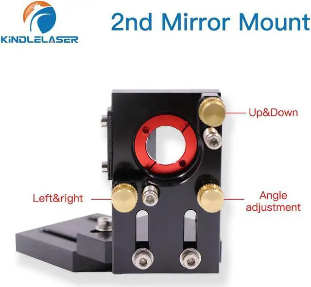 Alt view image 2 of 7 - KINDLELASER  deuxième miroir Laser CO2 noir, montage intégré pour Machine à graver Laser 25mm