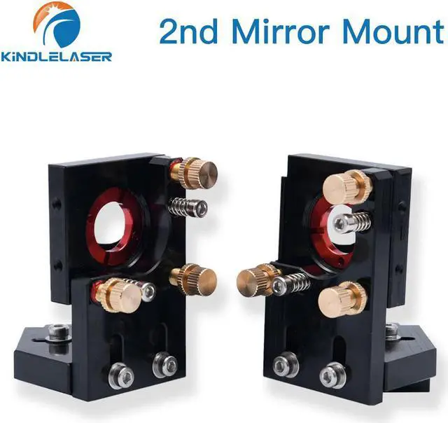 Main image of KINDLELASER  deuxième miroir Laser CO2 noir, montage intégré pour Machine à graver Laser 25mm