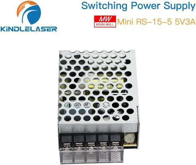 Alt view image 4 of 7 - MeanWell  alimentation de commutation 15W, sortie unique, RS-15-5 5v 3a, pour Machine de gravure et découpe Laser Co2