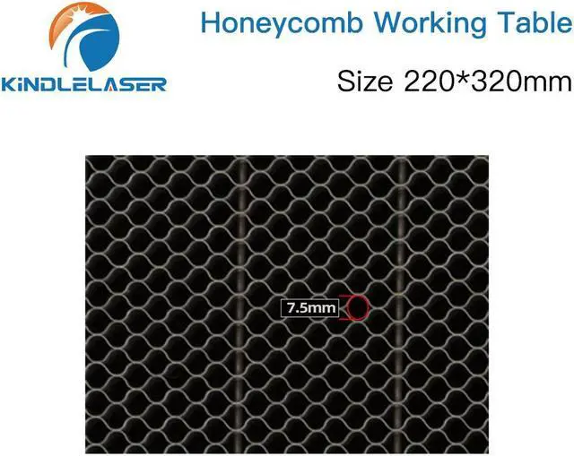 Alt view image 4 of 4 - KINDLELASER  Table de travail en nid d'abeille, dimensions personnalisables 220x320mm, plate-forme Laser, pièce pour graveur Laser CO2, Machine de découpe