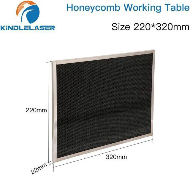 Alt view image 2 of 4 - KINDLELASER  Table de travail en nid d'abeille, dimensions personnalisables 220x320mm, plate-forme Laser, pièce pour graveur Laser CO2, Machine de découpe