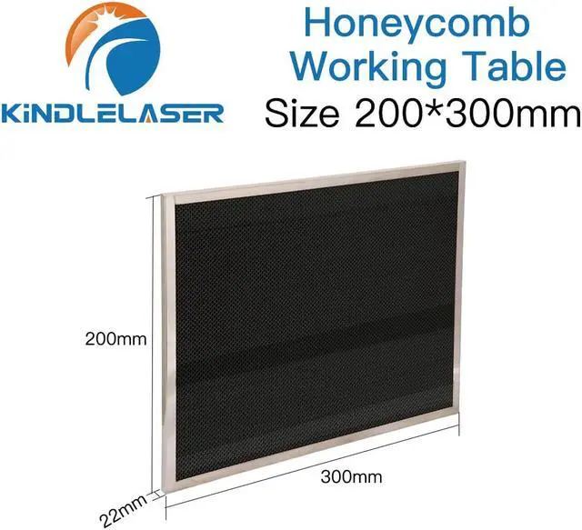 Alt view image 2 of 4 - KINDLELASER  Table de travail en nid d'abeille, dimensions personnalisables 200x300mm, plate-forme de planche, table de découpe en aluminium, partie Laser pour Laser CO2