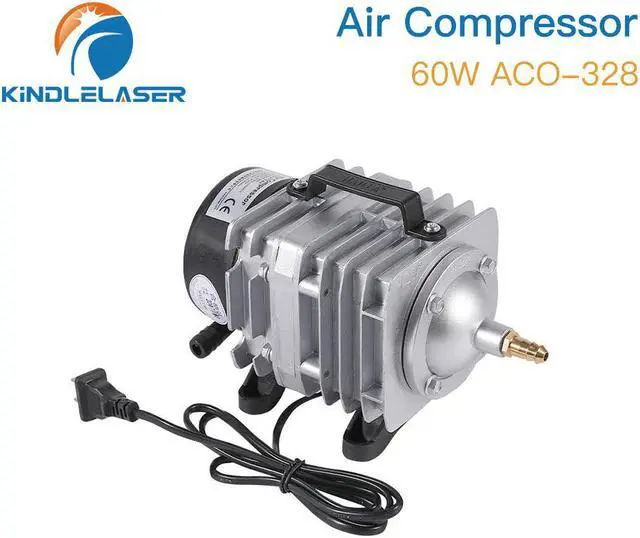 Main image of KINDLELASER  compresseur d'air électrique magnétique 60W, pompe à Air pour Machine de découpe et gravure au Laser CO2, ACO-328