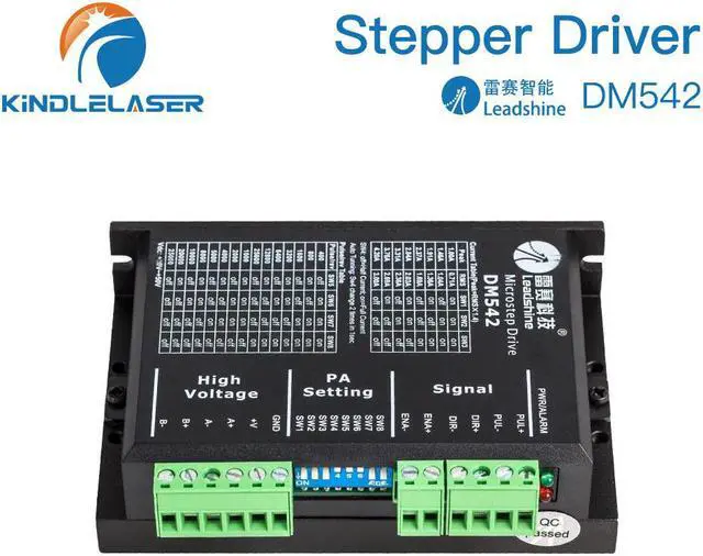 Alt view image 3 of 4 - Leadshine  pilote pas à pas DM542, 2 phases, 20-50vac, 1.0  4,2a, pour moteur pas à pas NEMA17 NEMA23 42 57