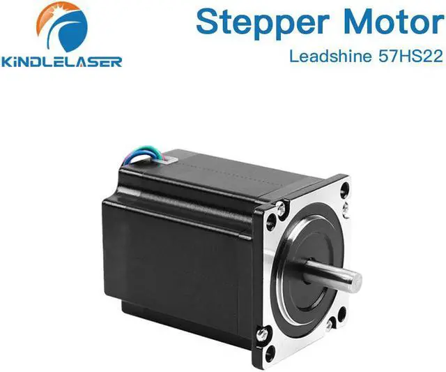 Main image of Leadshine  moteur pas à pas Nema 23, 2 phases 2.2 N.m 5.6A (57HS22), 8 fils, longueur 8m, arbre 8mm pour Machine à graver CNC