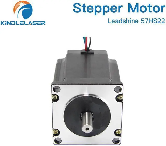 Alt view image 2 of 4 - Leadshine  moteur pas à pas Nema 23, 2 phases 2.2 N.m 5.6A (57HS22), 8 fils, longueur 8m, arbre 8mm pour Machine à graver CNC