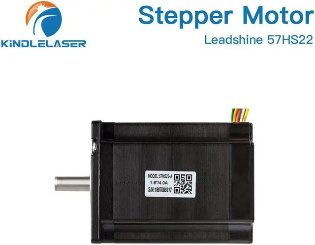 Alt view image 3 of 4 - Leadshine  moteur pas à pas Nema 23, 2 phases 2.2 N.m 5.6A (57HS22), 8 fils, longueur 8m, arbre 8mm pour Machine à graver CNC