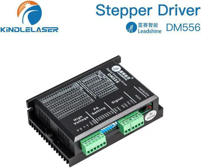 Main image of Leadshine  pilote pas à pas DM556, 2 phases, 20-50VAC, 0.5  5,6a, pour contrôleur de moteur pas à pas Nema 17 Nema 23, Machine à graver CNC