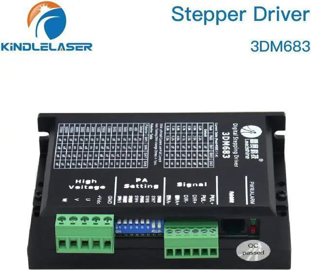 Alt view image 4 of 4 - Kindlelaser Leadshine 3 phases 3DM683, pilote de moteur pas à pas 20-60VDC 0.5-8.3A