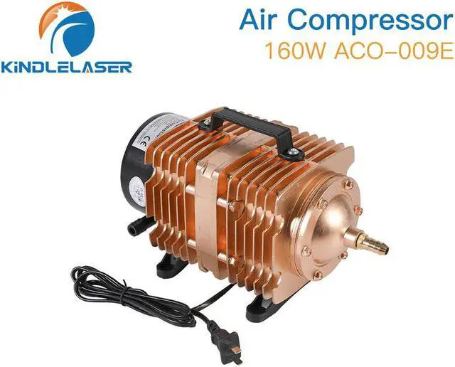 Main image of KINDLELASER  compresseur d'air électrique magnétique 160W ACO-009E, pompe à Air pour Machine de découpe et gravure au Laser CO2