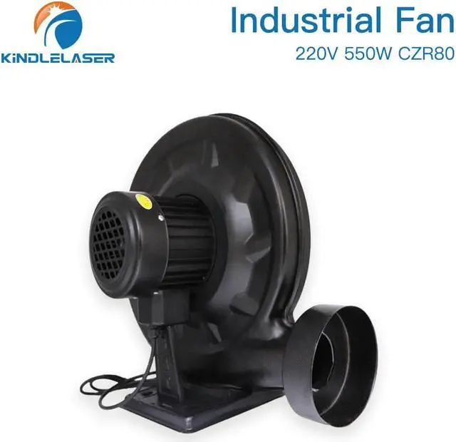 Alt view image 2 of 4 - KINDLELASER  ventilateur d'extraction 220V, 550W, souffleur d'air centrifuge pour Machine de découpe et gravure Laser CO2, pression moyenne, faible bruit