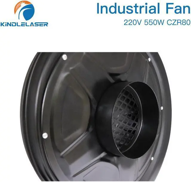 Alt view image 4 of 4 - KINDLELASER  ventilateur d'extraction 220V, 550W, souffleur d'air centrifuge pour Machine de découpe et gravure Laser CO2, pression moyenne, faible bruit