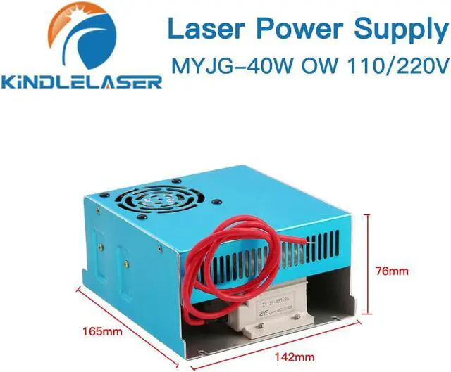 Alt view image 2 of 4 - Kindle Laser  alimentation Laser 40W CO2 MYJG-40W OW 110V/220V pour Machine de découpe et gravure de Tube Laser