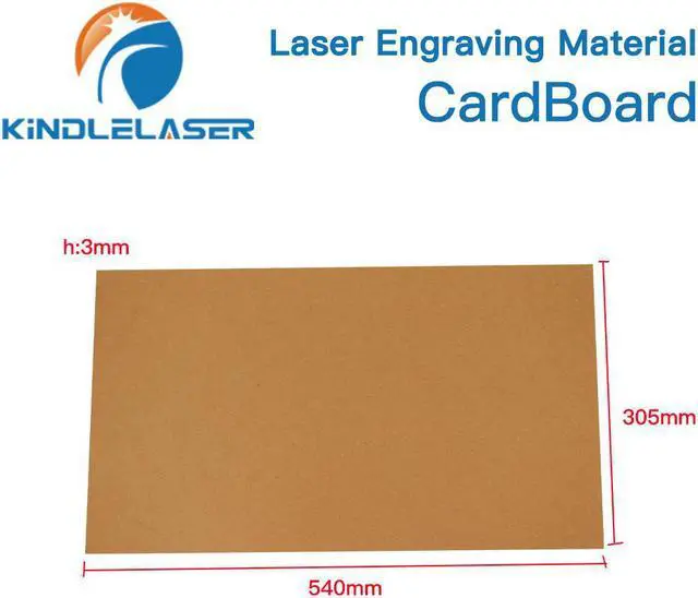 Alt view image 2 of 4 - Kindle Laser  matériel de gravure en carton 54x30.5cm, matériel de bricolage pour Mini imprimante Laser 3d de bureau, 10 pièces