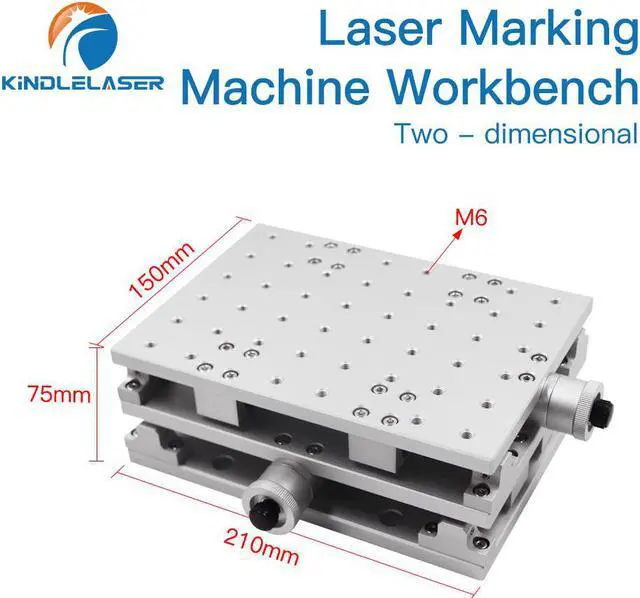 Alt view image 2 of 4 - Kindlelaser  Machine à graver Laser à Fiber 1064nm, Table mobile à 2 axes, boîtier d'armoire Portable