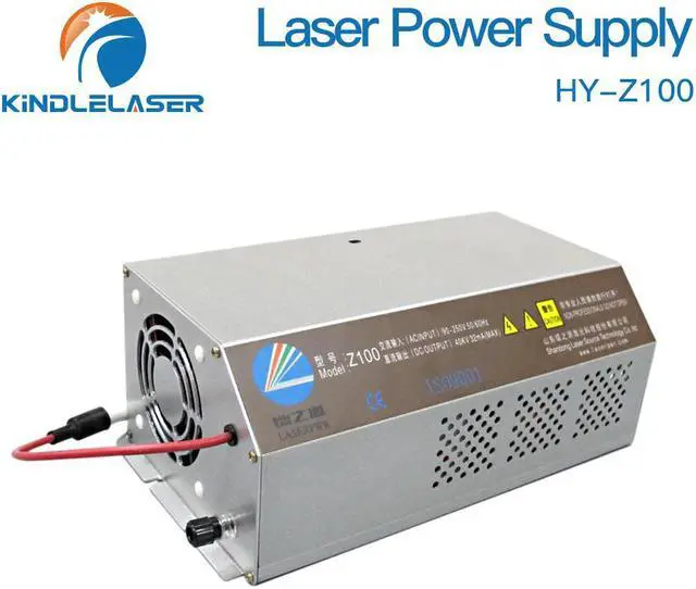 Main image of KINDLELASER 100-120W CO2 Laser Moniteur D'alimentation HY-Z100 Série Z AC90-250V RFE Tube pour CO2 Laser Gravure Machine De Découpe