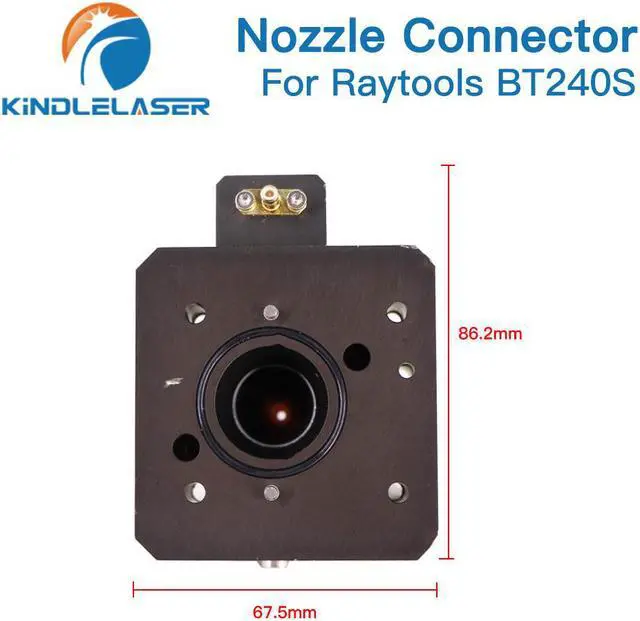 Alt view image 2 of 4 - Kindle Laser  connecteur de buse de tête Laser BT240S , support de buse, connecteur en céramique pour tête de découpe Laser Raytools BT240S