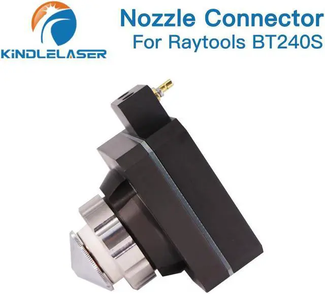 Alt view image 4 of 4 - Kindle Laser  connecteur de buse de tête Laser BT240S , support de buse, connecteur en céramique pour tête de découpe Laser Raytools BT240S