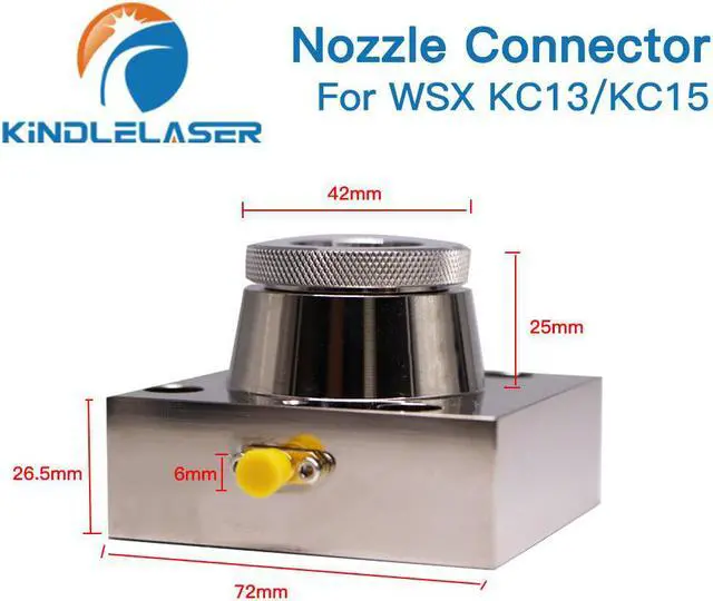 Alt view image 3 of 4 - KINDLELASER  fixation de connecteur de buse 1064nm pour machine de découpe de métal Laser à Fiber, pour WSX KC13 KC15