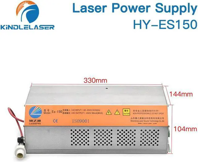 Alt view image 4 of 4 - Kindle Laser  alimentation pour Machine de découpe et gravure Laser CO2 150-180W 150W HY-ES150 série ES