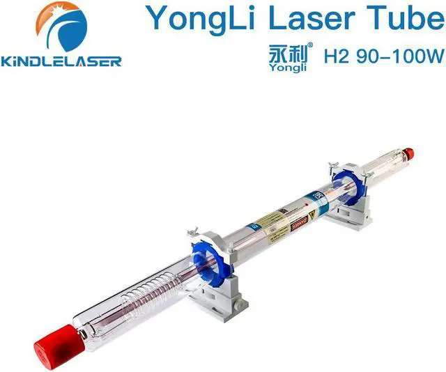 Main image of Yongli  Laser Laser 90-100W CO2 série H, Dia.60mm, boîte en bois, pour Machine de gravure et de découpe