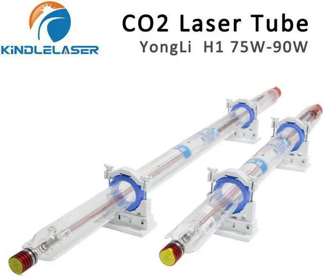 Main image of Yongli  Laser Laser série H H1 75-90W CO2, longueur du Tube 1100 Dia.60mm, emballage en boîte en bois pour Machine à graver