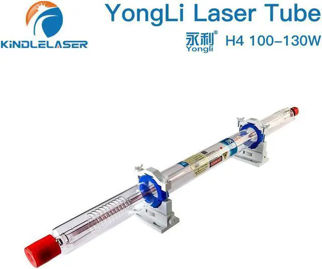 Main image of Laser Yongli H4 100-130W CO2 Tube H série Dia.60mm boîte en bois, emballage pour Machine de gravure et de découpe