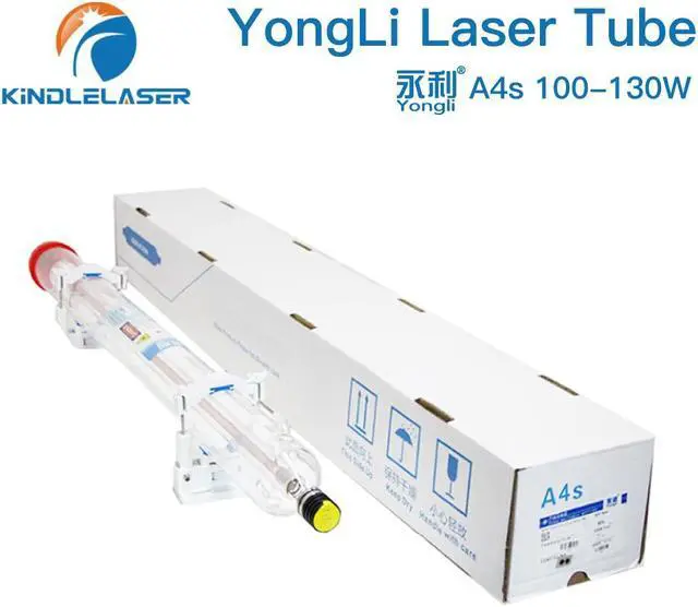Alt view image 4 of 4 - Kindle Laser Yongli A4s 100-130W CO2 Tube Dia.80mm pour Machine de découpe et gravure Laser CO2, boîtier en bois, emballage