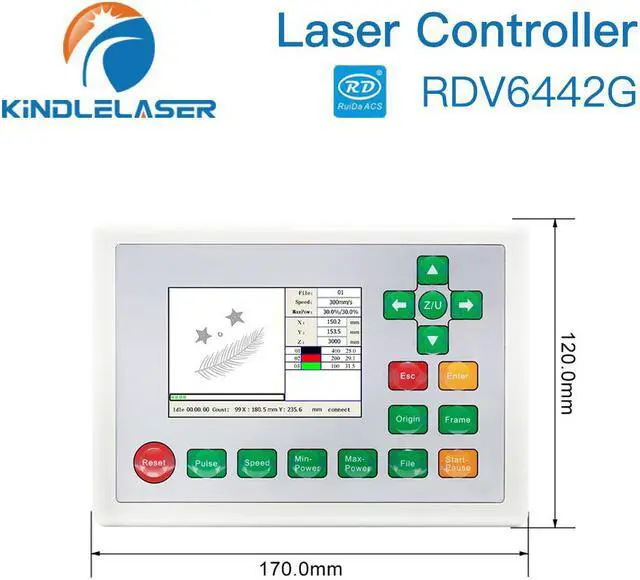 Alt view image 2 of 4 - Kindle Laser RuiDa CCD CO2, système de contrôle de découpe et de gravure à petite Vision, Machines de gravure