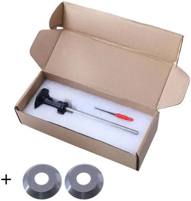 Alt view image 5 of 7 - Jauge de marquage de roue, Kit de traçage de marquage pour le travail du bois avec 2 couteaux de rechange, ligne de traçage en bois