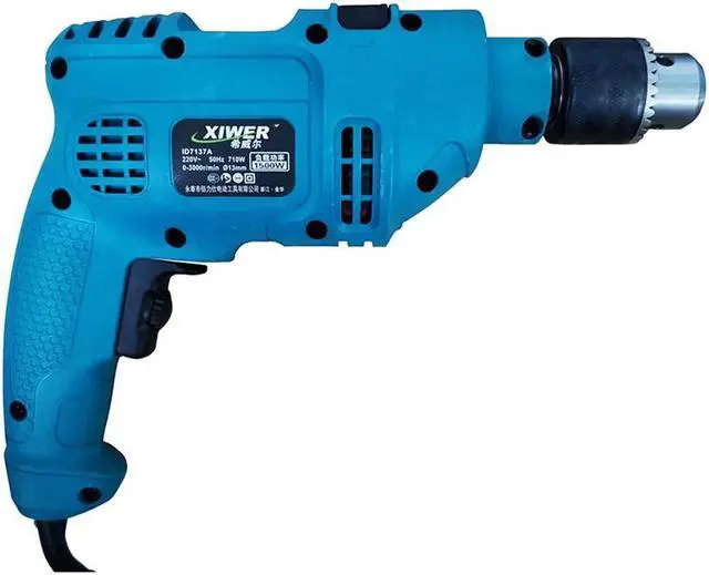 Alt view image 6 of 7 - Perceuse à câble avec Impact 220v, perceuse électrique classique, perceuse à main, bricolage, pilote électrique, outil de travail du bois