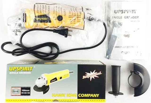 Alt view image 5 of 7 - Meuleuse d'angle électrique 700W, 100mm, Machine de découpe industrielle, pas de vitesse Variable, 220V