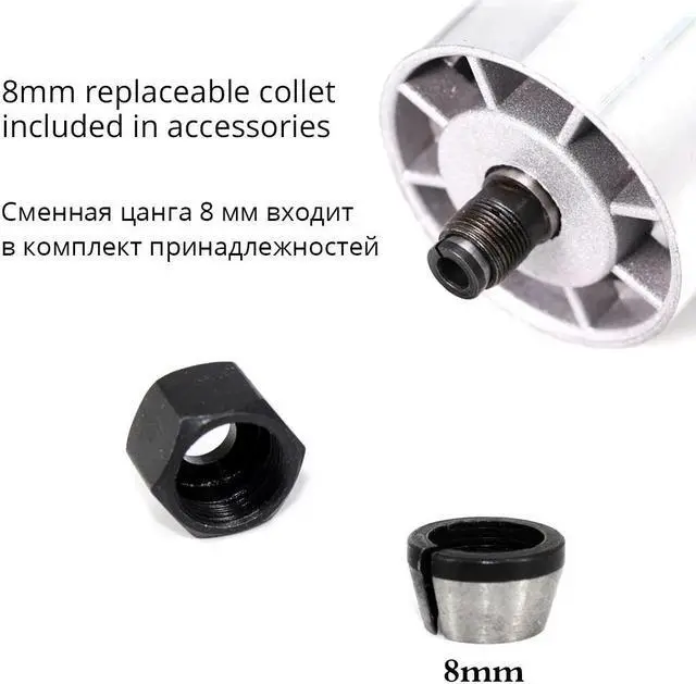 Alt view image 7 of 7 - Routeur à vitesse Variable pour le travail du bois, avec 15 fraises, Machine à rainurer électrique de 800w pour la coupe du bois