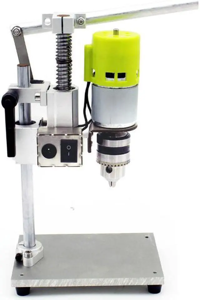 Alt view image 7 of 7 - Perceuse à pression à vitesse Variable 100-230v, Mini perceuse d'établi électrique 100W, mandrin 1.5-10mm