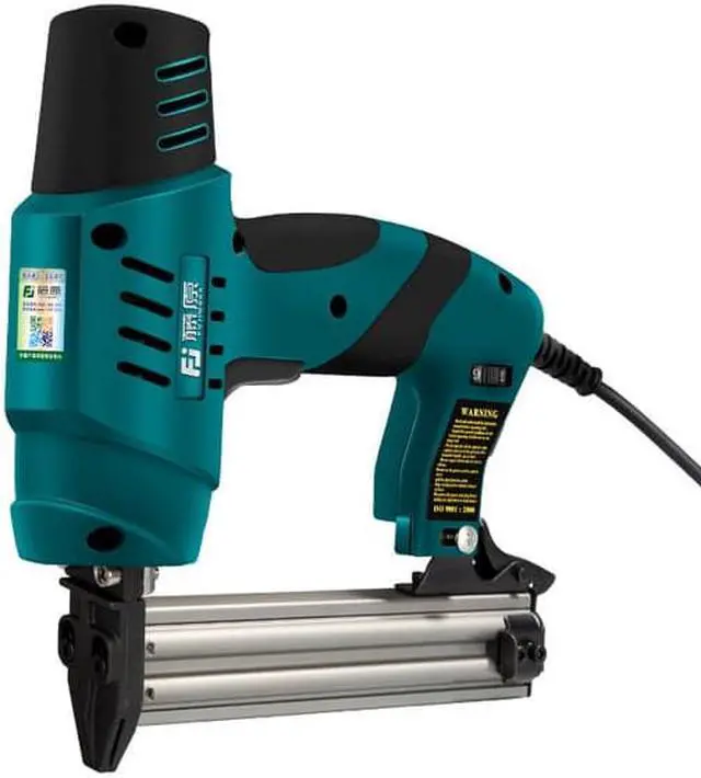Alt view image 5 of 7 - Agrafeuse à fil électrique 220V, double usage, outils électriques pour le travail du bois, bricolage de meubles, pistolet à ongles, mise à niveau
