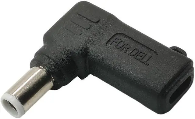 Alt view image 3 of 3 - Adaptateur de charge USB type-c femelle vers cc mâle, 65W, 7.4x5.0mm, pour Dell Latitude E6420 E6430 E6430s E6430U E6440 E6500