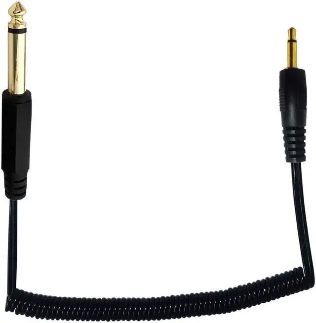 Alt view image 2 of 2 - Câbles Audio AUX 3.5mm à 6.35mm, câble mâle à mâle, cordon extensible à 2 pôles