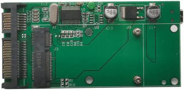 Main image of Adaptateur universel mSATA Mini SSD à SATA 7 + 15 22 broches, 2.5 pouces, carte adaptateur pour windows 2000/XP/7/8/10/Vista Linux Mac 10 OS