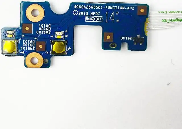 Alt view image 4 of 4 - For HP ProBook 640 G1 645 G1 650 655 G1 laptop Power Button Board with Cable switch Repairing Accessories 6050A2566501