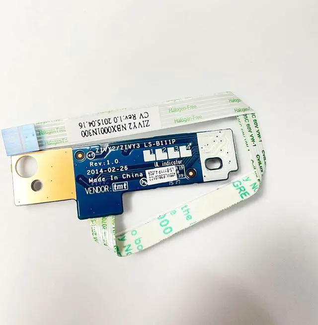 Alt view image 3 of 3 - For lenovo Y50-70 Y70-70 laptop Power Button Board with Cable ZIVY2/ZIVY3 LS-B111P Repairing Accessories