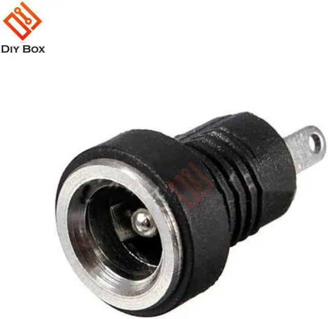 Alt view image 4 of 7 - 10Pcs 3A 12v For DC Power Supply Jack Socket Female Panel Mount Connector 5.5mm 2.1mm Plug Adapter 2 Terminal Types 5.5*2.1