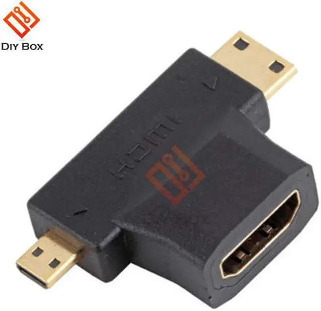 Main image of 3 in 1 for HDMI-compatible Female to Mini Male/Micro Male Adapter Converter Connector for Tablet PC for HDMI-compatible Adapter