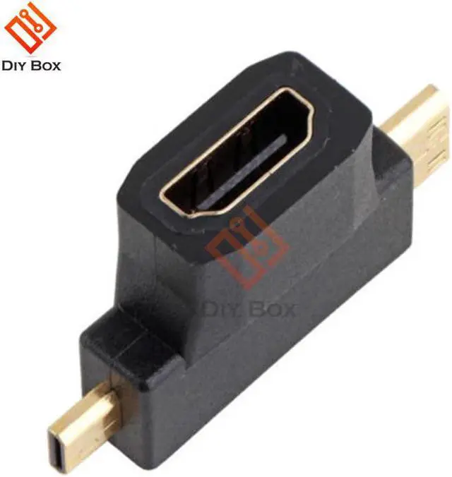 Alt view image 4 of 7 - 3 in 1 for HDMI-compatible Female to Mini Male/Micro Male Adapter Converter Connector for Tablet PC for HDMI-compatible Adapter