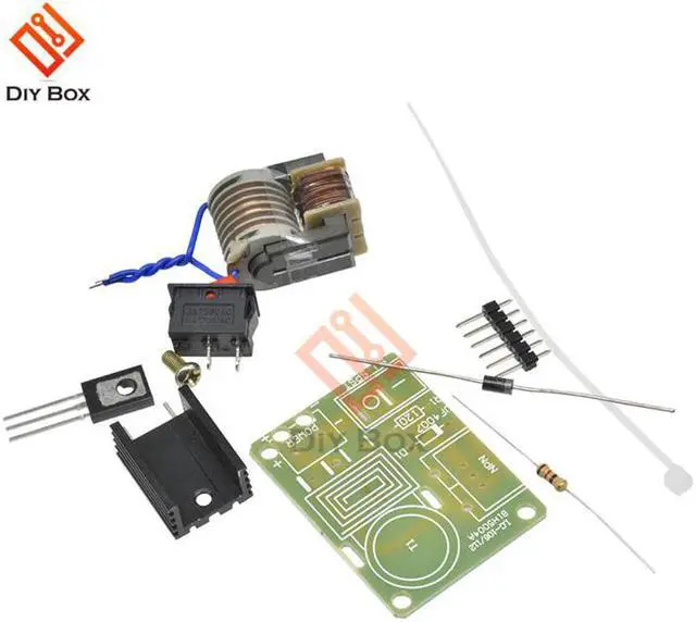 Alt view image 4 of 7 - 15KV High Voltage Generator Step-up Inverter Arc Cigarette Ignition Coil Module Transformer Electronic Parts Suite 3.7V DIY Kit