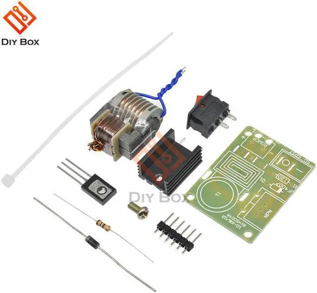 Alt view image 3 of 7 - 15KV High Voltage Generator Step-up Inverter Arc Cigarette Ignition Coil Module Transformer Electronic Parts Suite 3.7V DIY Kit