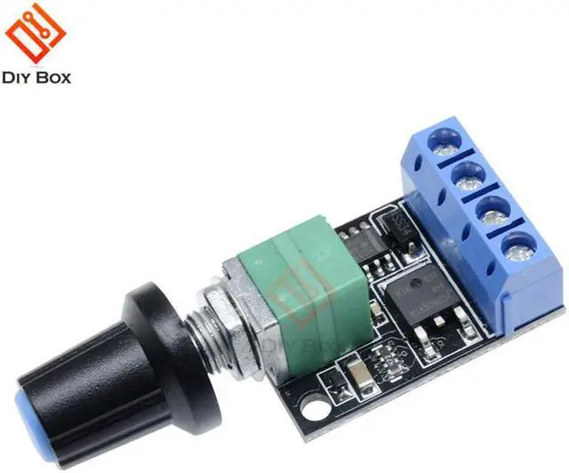 Alt view image 2 of 4 - DC Motor Speed Governor PWM Stepless Speed Controller Regulator LED Dimming 5V-16V 10A Ultra High Linearity Band Switch