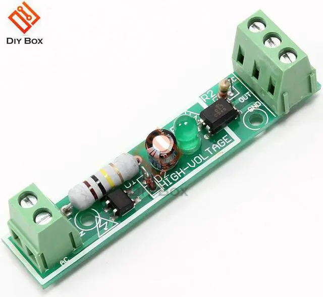 Alt view image 4 of 4 - AC 220V Optocoupler Isolation Module 1 Channel Voltage Detector Board TTL 3-5V SCM Testing for Microcontroller Adaptive PLC 24V
