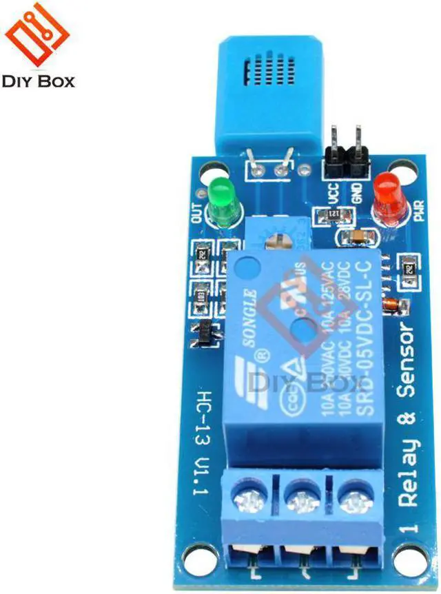 Alt view image 3 of 7 - HR202 5V Humidity Switch Sensor Relay Module Sensitive Humidity Controller Sensor Module Direct drive relay