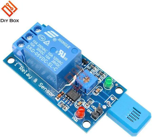 Alt view image 4 of 7 - HR202 5V Humidity Switch Sensor Relay Module Sensitive Humidity Controller Sensor Module Direct drive relay