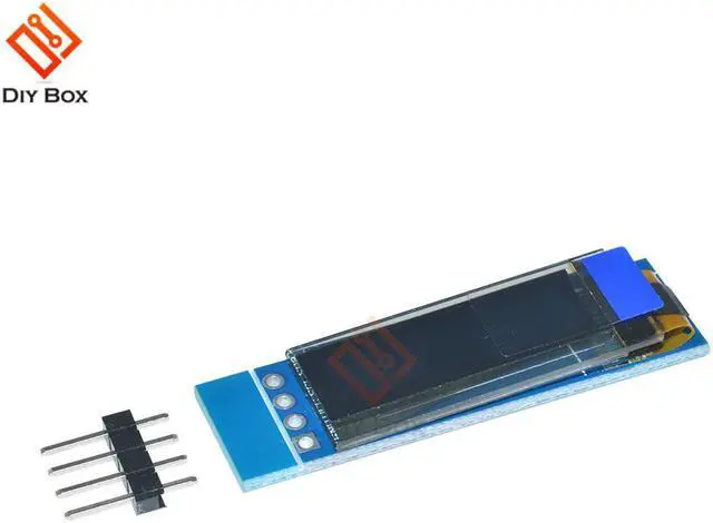 Alt view image 4 of 4 - 0.91 Inch DC 3.3V 5V 128x32 IIC I2C Blue OLED LCD Display Module 0.91" 12832 SSD1306 LCD Screen Driver IC Module For Arduino PIC